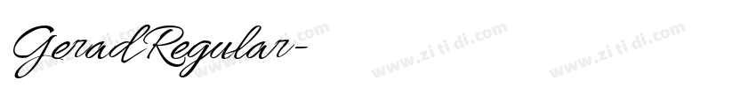 Gerad Regular字体转换 Gerad Regular字体转换